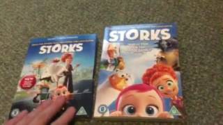 Trolls and Storks Blu Ray and DVD Unboxing [upl. by Frye]