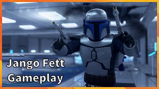 Jango Fett Gameplay Star Wars Battlefront 2 [upl. by Enalahs]