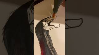 Drawing Therizinosaurus Vs Giganotosaurus From Jurassic World Dominion [upl. by Siuqramed]