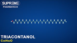 Triacontanol  C30H62O  3D molecule [upl. by Cychosz738]