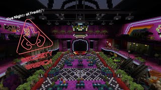 Minecraft FNAF Security breach map Part 4 Atrium [upl. by Leirbag]