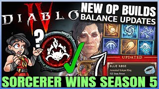 Diablo 4  Sorcerer  Best Class in Season 5 Now  Best Builds OP Buffs amp Unique Changes Breakdown [upl. by Ajnos]