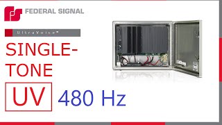 Federal Signal UV Controller 480 Hz Singletone  Main signals synth [upl. by Anirt87]