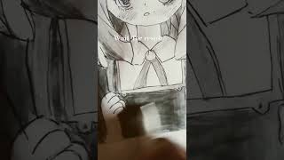 How to make anya forger shorts anime sketch anime art [upl. by Reltuc]