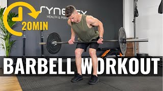 20min Barbell Workout FOLLOW ALONG [upl. by Floss]