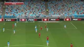 Manchester City  FC Bayern München 13  CL Gruppe D  02102013  Highlights  pes2014 [upl. by Atat]