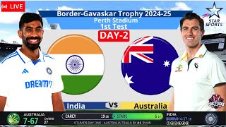 🔴 Live India Vs Australia – 1st Test Match Full Coverage  IND Vs AUS Live indvsaus cricket [upl. by Garald534]