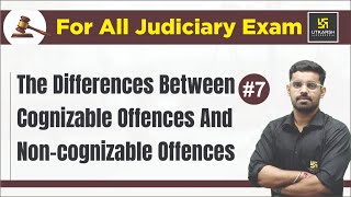 The differences between Cognizable Offences and Non Cognizable Offences  Hardik Mishra Sir [upl. by Adallard]