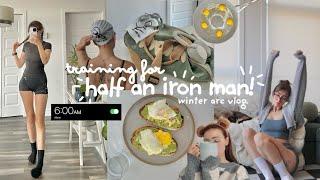 Training for half an IRONMAN 🚴❄️ winter arc vlog [upl. by Korenblat]