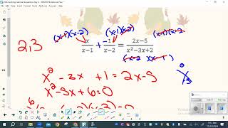 November22 solving rational equations day 2 [upl. by Lashonde40]