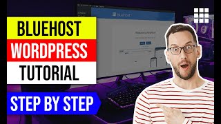 ✅ Bluehost Wordpress Tutorial  Step by Step [upl. by Audras]