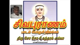 சிவபுராணம் பொருள் விளக்கம்  Sivapuranam explained By SoSoMee Sundaram Ayya [upl. by Millan848]