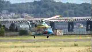 South African registered Agusta Westland AB139 ZSEOS takes off from Dundee 18813 [upl. by Hong]