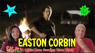 Music Reaction  First time Reaction Easton Corbin  A Little More Country Than That [upl. by Annaoy]