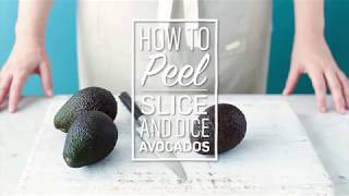 How to peel slice and dice avocados [upl. by Lebatsirhc]