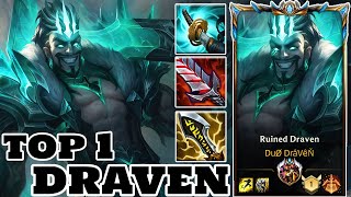 Wild Rift Draven  Top 1 Draven Best Draven players Gameplay Rank Challenger [upl. by Sajet]