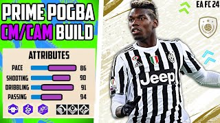 THE MOST ICONIC BEST PRIME POGBA CMCAM BUILD EA FC 24 Pro Clubs [upl. by Anirtep473]