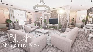 ROBLOX BLOXBURG Mansion blush no gamepass  House Build [upl. by Ardme832]