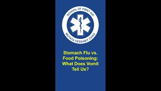 Stomach Flu Vs Food Poisoning What Does Vomit Tell Us [upl. by Ahcatan209]