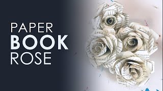 Paper Book Rose  DIY [upl. by Anayi707]