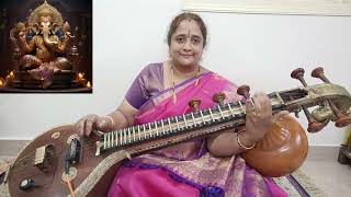 Vatapi Ganapatim  Veena Cover  Muthuswamy Dheekshitar  Vanishree Abhignashree [upl. by Eitak]