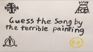 Guess the song from the poorly done PAINTING for crankthatfrank and with Bob Ross blessing [upl. by Orhtej]