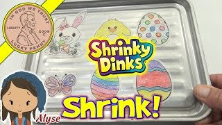 10 Easter Shrinky Dinks  Learn How To Color Bake amp Shrink [upl. by Westbrooke]