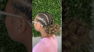 Back to School Hairstyles  HOW TO Black girl Hairstyle inspo  Stitch Braids [upl. by Llerraf]