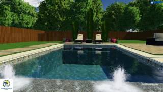 Pool Remodeling Dallas TX  Spa with Notched Spillway [upl. by Finbar318]