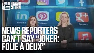 News Reporters Can’t Pronounce “Joker Folie à Deux” [upl. by Ybbil8]