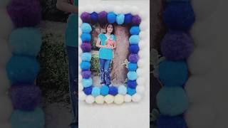 😱टूटे आईने का कमालDiy Photo Frame making at homeshortsviral [upl. by Waldron]