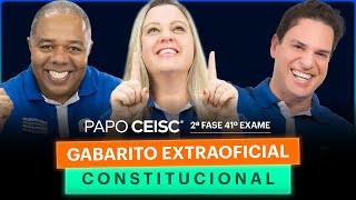 Gabarito Extraoficial CONSTITUCIONAL  2ª Fase 41º Exame [upl. by Ehrsam16]