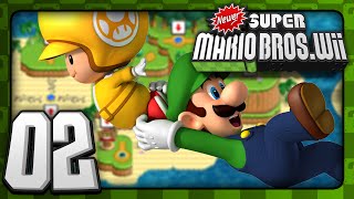 New Super Mario Bros Wii  CoOp  World 1 22 HACK [upl. by Naaitsirhc]