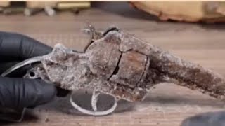 Old Model Ruger Revolver Gun Restoration decoration gun find in river 1851 Navy Model Restoration [upl. by Ettesus613]