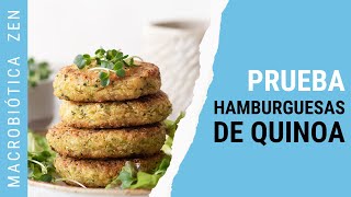 Hamburguesas de Quinoa  Receta con Quinoa 😍 Receta Macrobiótica [upl. by Hgielime]