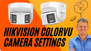 Hikvision Panoramic Colorvu Camera Settings [upl. by Hyacinthie]