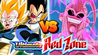 COOKED AGL VEGETAS TEAM VS SUPER BUU RED ZONE NO ITEMS  Dragon Ball Z Dokkan Battle [upl. by Nylarac]