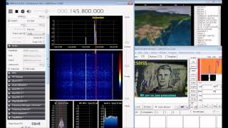 SSTV from the ISS International Space Station with RTL2832U  R820T SDR SDRSharp 145800 MHz FM [upl. by Aschim]