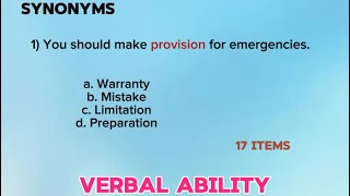 CIVIL SERVICE EXAM REVIEWER 2024VocabularyVerbal AbilityProfessional EligibilitySub Prof [upl. by Aicire]