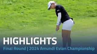 Final Round Highlights  2024 Amundi Evian Championship [upl. by Amlev]