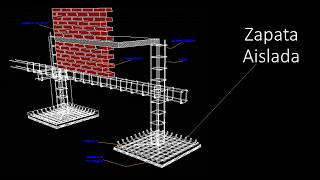 TIPOS DE CIMENTACION PROCESO CONSTRUCTIVO ZAPATA AISLADA ANIMACION 3D [upl. by Urata741]