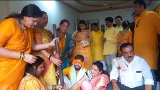 Haldi Ritual of Apoorva [upl. by Ahsar]