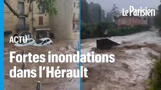 Les images impressionnantes des inondations dans lHérault [upl. by Wilson920]