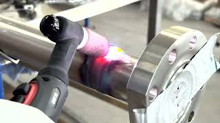 Tig Welding 1quot12 pipe schedule 160 [upl. by Hayikat]