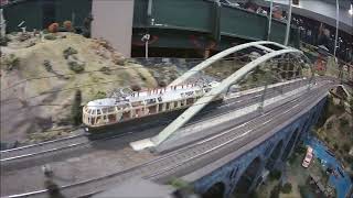 European Train Enthusiasts Eastern New England Chapter layout at Shriners train show [upl. by Anrahs429]