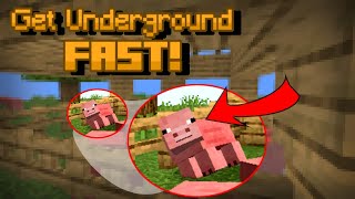 When One of Your Pigs Start to Spy On You GET UNDERGROUND FAST Minecraft Creepypasta [upl. by Aksoyn726]