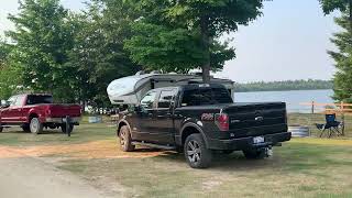 Muskallonge lake state park camping Michigans up [upl. by Punak]