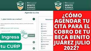 ¿CÓMO AGENDAR TU CITA paso a paso Sistema de Citas Becas Benito Juárez 2022 [upl. by Brunhilda193]