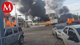 Así fueron las balaceras y bloqueos en Culiacán Sinaloa [upl. by Fujio]