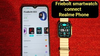 firebolt smartwatch connect to phone  Realme Phone connect to firebolt smartwatch smartwatch [upl. by Nonnad]